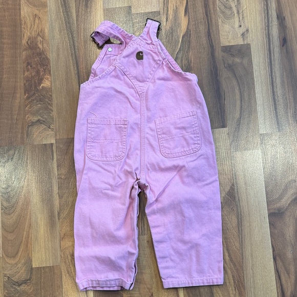Carhartt Pink Kids Overalls, 18 months - Picture 6 of 7